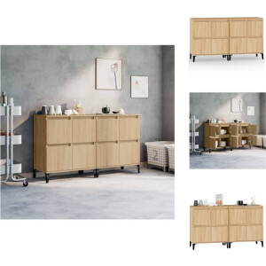 vidaXL Dressoir - Sonoma Eiken - 60 x 35 x 70 cm - Keukenkast