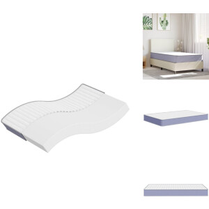 vidaXL Schuimmatras - Schuimmatrassen - Tweepersoonsmatras - Foam Matras - Schuimmatras middelzacht 120x200 cm