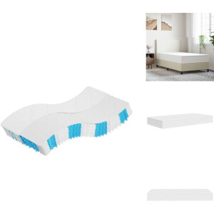vidaXL Pocketveringmatras - Pocketveringmatrassen - Matras Pocketvering - Matras Pocketveren - Pocketveringmatras middelhard-hard 100x200 cm