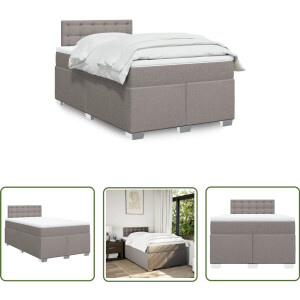 vidaXL Dynamo Meter - Sleutel - Boxspring met matras stof taupe 120x200 cm - Draaibare Sleutel - Gereedschap - Mechanica