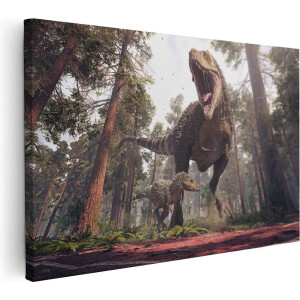 Artaza Canvas Schilderij Tyrannosaurus Rex Dinosaurus - T-Rex - 60x40 - Foto Op Canvas - Canvas Print