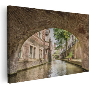 Artaza Canvas Schilderij Schapen in de Heuvels bij Zonsondergang - 30x20 - Klein - Foto Op Canvas - Canvas Print
