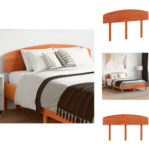vidaXL Hoofdbord - Hoofdborden - Bed Hoofdbord - Bedhoofdbord - Hoofdbord 120 cm massief grenenhout wasbruin