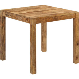 vidaXL - Eettafel - 82x80x76 - cm - massief - mangohout