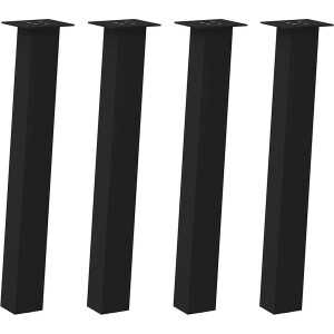 vidaXL Salontafelpoten 72 cm - Zwart Staal Salontafelpoten - Tafelpoten - Metalen Tafelpoten - Zwarte Tafelpoten - Design Tafelpoten