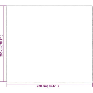 vidaXL Verzwaringsdeken met hoes - 200x220 cm - 13 kg Verzwaringsdeken - Slaapdeken - Weighted Blanket - Comfort Deken - Stress Reductie