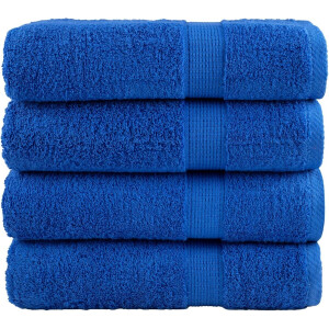 vidaXL - Badhanddoeken - SOLUND - 4 - st - 600 - g/m² - 70x140 - cm - blauw
