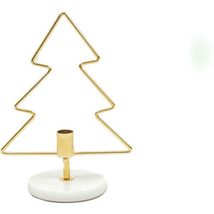 Housevitamin kerstboom - kerstboom kandelaar - gouden kerstboom - marmer - kerst