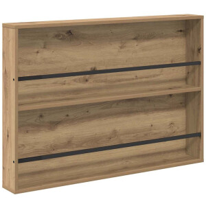 vidaXL - Tijdschriftenrek - Artisan - Eiken - 100 - x - 12 - x - 70 - cm - Bewerkt - hout