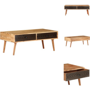 vidaXL Salontafel - Salontafels - Tafel - Tafels - Salontafel 100x50x39 cm massief acaciahout