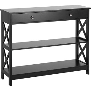 BELIANI MONTGOMERY - Consoletafel - Zwart - MDF
