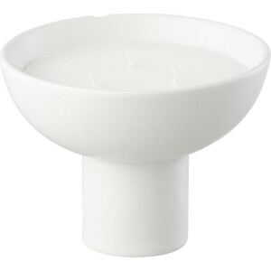 J-Line geurkaars Kop - keramiek - wit - small - 9U