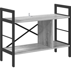 vidaXL - Boekenplank - Grijs - Sonoma - 75 - x - 30 - x - 58,5 - cm - Bewerkt - hout
