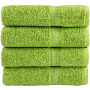 vidaXL - Handdoeken - SOLUND - 4 - st - 600 - g/m² - 50x100 - cm - appelgroen
