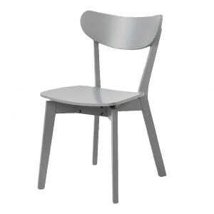 Lisomme Jade Eetkamerstoel Lichtgrijs - Hout - Eetkamerstoel Zonder Armleuning - Scandinavisch