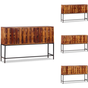 vidaXL Dressoir - Dressoirs - Wandkast - Wandkasten - Dressoir 120x30x80 cm massief sheeshamhout