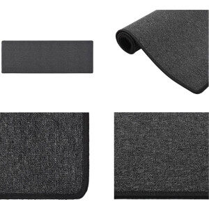 vidaXL - Tapijtloper - 50x150 - cm - antracietkleurig