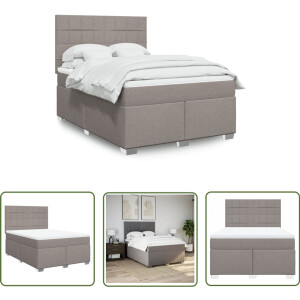 vidaXL Sleutelset - Dynamo Meter - Boxspring met matras stof taupe 140x190 cm - Gereedschap - Drapers Tools - Klikmechanisme