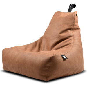 Extreme Lounging - b-bag mighty-b luxury - zitzak voor volwassenen - voor binnen - comfortabele leatherlook - Tan