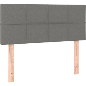 vidaXL - Hoofdbord - 100x5x78/88 - cm - stof - donkergrijs