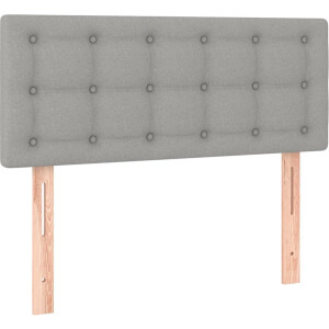 vidaXL - Hoofdbord - 80x5x78/88 - cm - stof - lichtgrijs
