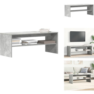 vidaXL Tv-meubel - Tv-meubelen - Tv Kast - Opbergkast - Tv-meubel 100x40x40 cm bewerkt hout betongrijs