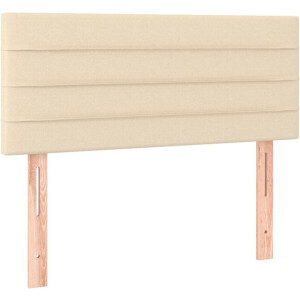 vidaXL - Hoofdbord - 90x5x78/88 - cm - stof - crèmekleurig