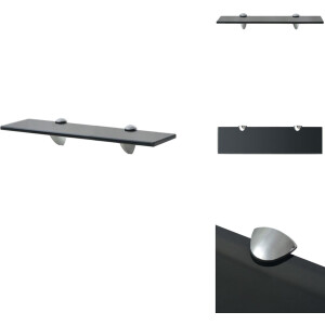 vidaXL Zwevende Plank - Zwevende Planken - Wandplank - Wandplanken - Zwevend schap 40x10 cm 8 mm glas