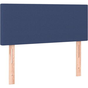 vidaXL - Hoofdbord - 100x5x78/88 - cm - stof - blauw