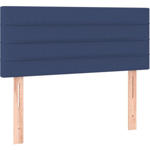 vidaXL - Hoofdbord - 100x5x78/88 - cm - stof - blauw