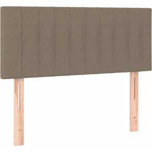 vidaXL - Hoofdbord - 90x5x78/88 - cm - stof - taupe