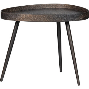 WOOOD Crude Bijzettafels - Multiplex/Metaal - Antique Brons - Set van 2