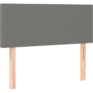 vidaXL - Hoofdbord - 80x5x78/88 - cm - stof - donkergrijs