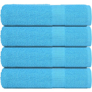vidaXL - Handdoeken - FROGN - 4 - st - 50x100 - cm - 360 - g/m² - turquoise