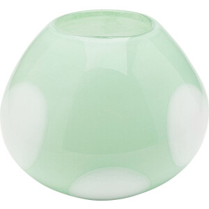 Vaas Punti groen en wit 20cm Kare Design