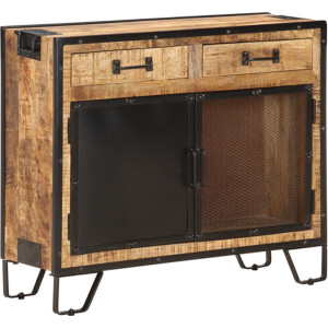 vidaXL - Dressoir - 80x31x71 - cm - massief - ruw - mangohout
