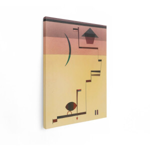 Artaza Canvas Schilderij Abstracte Compositie - 30x40 cm - Wanddecoratie Geometrisch - Muurdecoratie Modern - Decoratie Kantoor - Kamer Accessoires