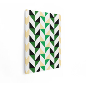Artaza Canvas Schilderij Geometrisch Patroon - 30x40 cm - Wanddecoratie Abstract Modern - Muurdecoratie Driehoeken - Schilderijen Op Canvas