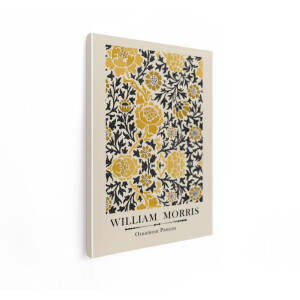 Artaza Canvas Schilderij Ornament Patroon William Morris - 30x40 cm - Wanddecoratie Bloemen - Muurdecoratie Vintage - Schilderijen Op Canvas