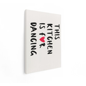Artaza Canvas Schilderij Tekst Keuken - 30x40 cm - Wanddecoratie Met Tekst - Muurdecoratie Keuken - Decoratie Zwart - Kamer Accessoires