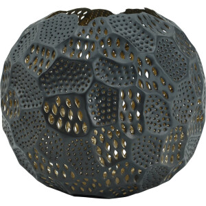 PTMD Filly Windlicht XL matzwart bolvormig open model - diameter 35 cm