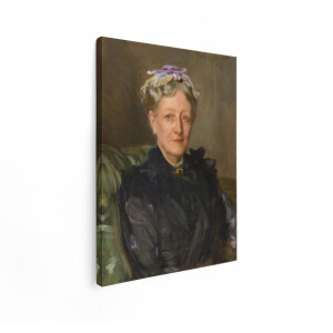 Artaza Canvas Schilderij Portret Oudere Dame - 90x120 cm - Wanddecoratie Vrouw - Muurdecoratie Oude Meesters - Decoratie John Singer Sargent