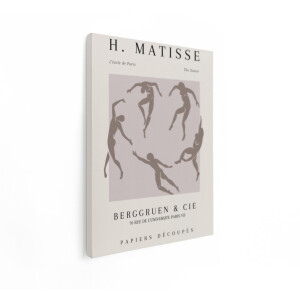 Artaza Canvas Schilderij Henri Matisse'S The Dance-Poster - een Modernistisch Meesterwerk van Abstracte Figuren - 30x40 cm - Klein - Wanddecoratie Woonkamer - Schilderijen - Muurdecoratie