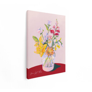 Artaza Canvas Schilderij Bloemen Schilderij - 30x40 cm - Wanddecoratie Boho - Muurdecoratie You Got This - Kamer Accessoires Tekst