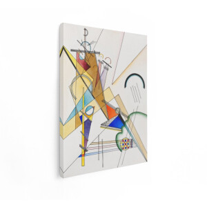 Artaza Canvas Schilderij Abstract Kandinsky - 90x120 cm - Wanddecoratie Modern - Muurdecoratie Geometrisch - Decoratie Kleurrijk Woonkamer