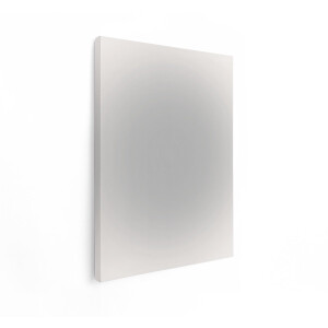 Artaza Canvas Schilderij Abstract - 90x120 cm - Wanddecoratie Minimalistisch - Muurdecoratie Woonkamer - Decoratie Geometrisch - Grijs