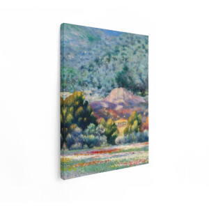 Artaza Canvas Schilderij Landschap - 60x80 cm - Wanddecoratie Natuur - Muurdecoratie Berg - Schilderijen Op Canvas Impressionisme