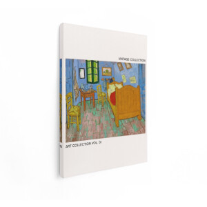 Artaza Canvas Schilderij Van Gogh Slaapkamer - 30x40 cm - Wanddecoratie Postimpressionisme - Muurdecoratie Vintage - Decoratie Oude Meesters