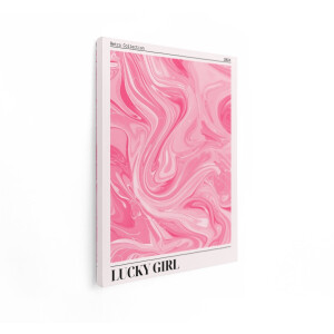 Artaza Canvas Schilderij Abstract Roze - 30x40 cm - Wanddecoratie Vintage Marmer - Muurdecoratie Retro - Kamer Accessoires
