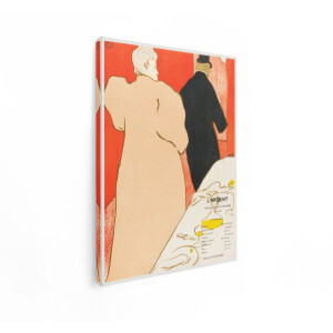 Artaza Canvas Schilderij L'Argent-Poster van Henri de Toulouse-Lautrec - Vintage Art Nouveau-Theaterreclame - 30x40 cm - Klein - Wanddecoratie Woonkamer - Schilderijen - Muurdecoratie